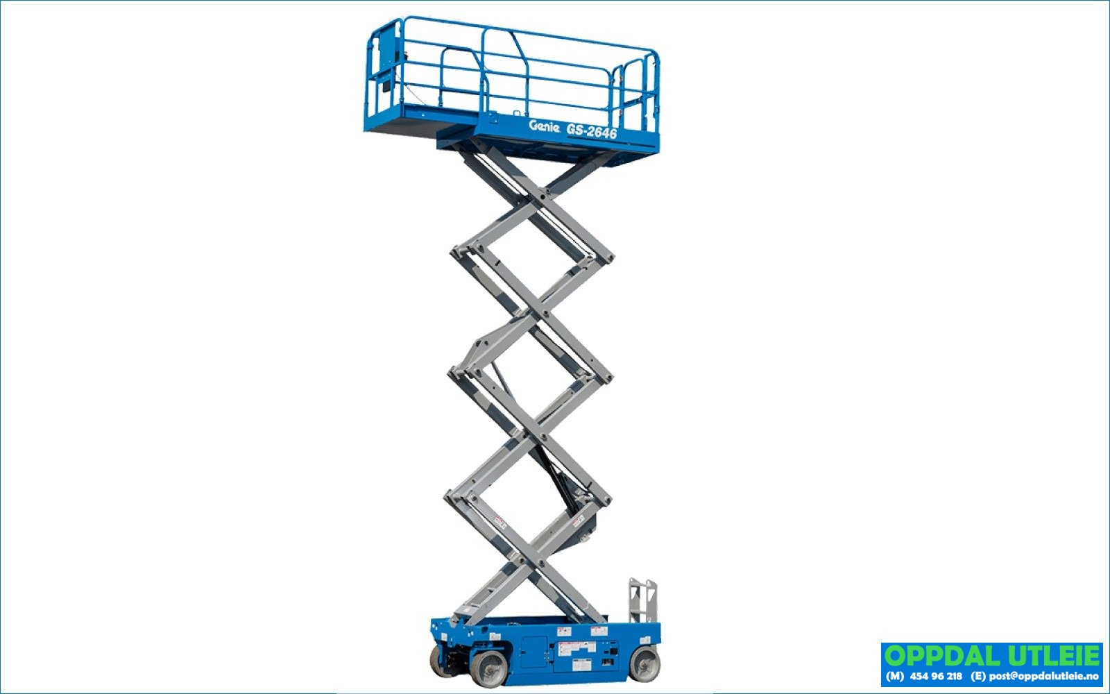 Oppdal Utleie Genie GS 3232 Sakselift Oppdal Utleie Genie GS 3232 Sakselift